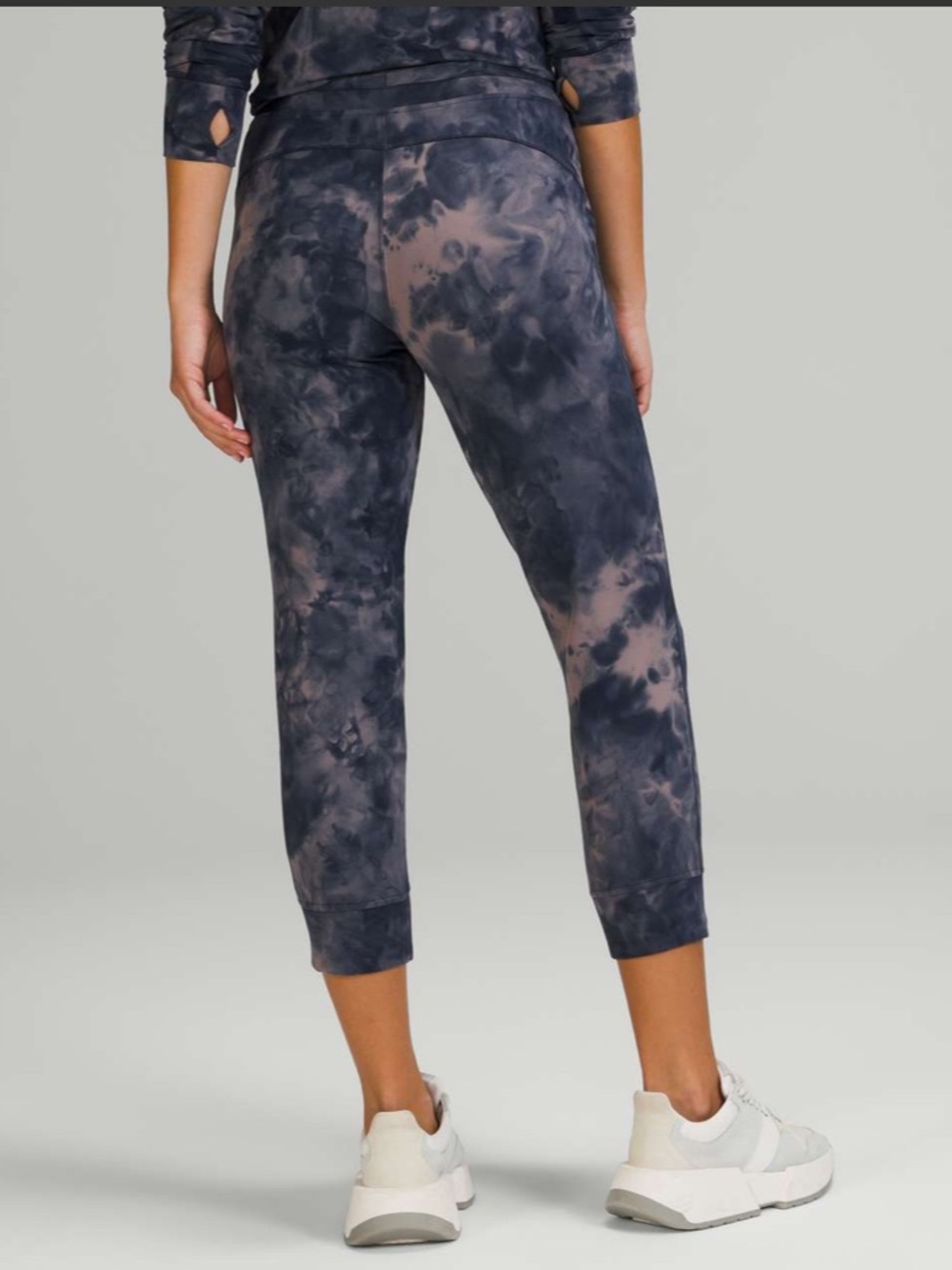 #962 Lululemon Ready to Rulu Jogger Crop Diamond Dye Lunar Rock True Navy Sz 4 - Picture 2 of 11